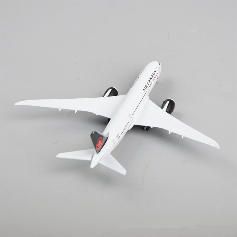 20 см Металлический Масштабный Самолет Авиакомпания Air Canada B787 Модель Самолета Игрушка Литой Металлический Самолет Конструктор С Колесами Коллекция