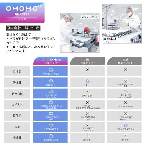 Wipeable Kitchen Mat, Diatomaceous Earth, Made in Japan, Washable, Quick-Drying, Antibacterial, Silver Ion Included (Dark Gray, 120cm x 40cm)