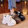 Fashion New 9cm Height Increasing Dad Shoes Ladies Spring Casual Sneakers Fashion Thick Soled Women's Shoes Trendy Comfortable Footwear