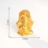 4 шт. Мини-статуэтка Будды Ганеши, золотая скульптура бога-слона Ганеши, статуэтки для домашнего декора, настольное украшение