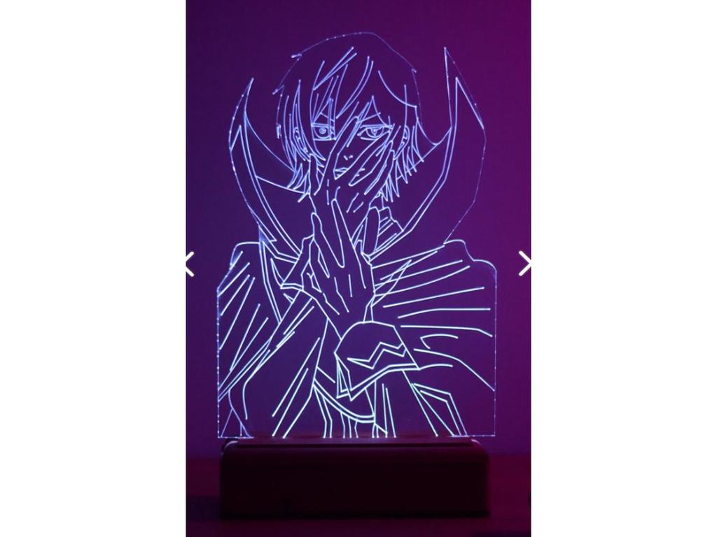 Аниме Код Гиас Лелуш 16 цветов Ночник