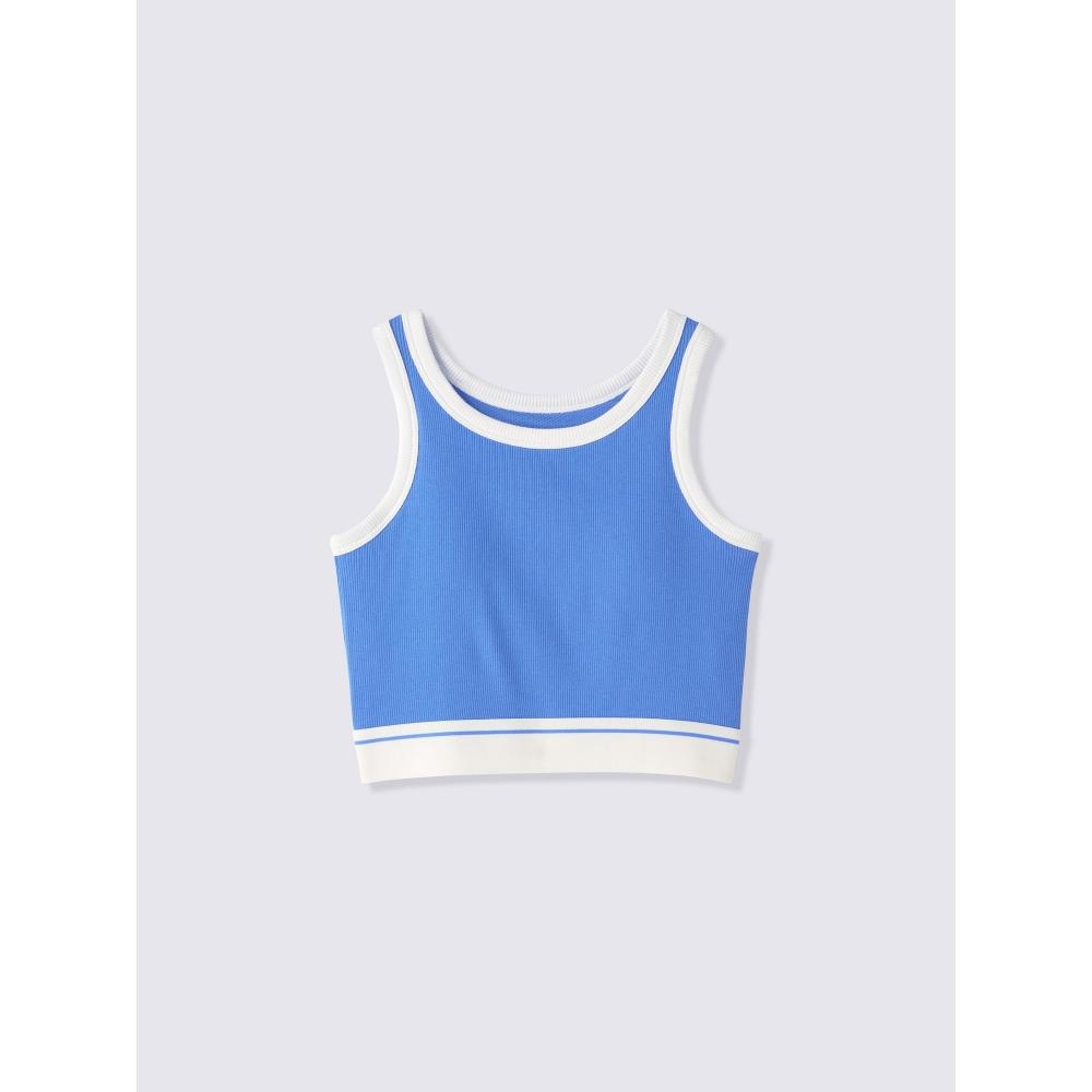 GU by Uniqlo Девочки Бюстгальтер Ощущение Миниатюрный Ребристый Укороченный Топ Спортивный