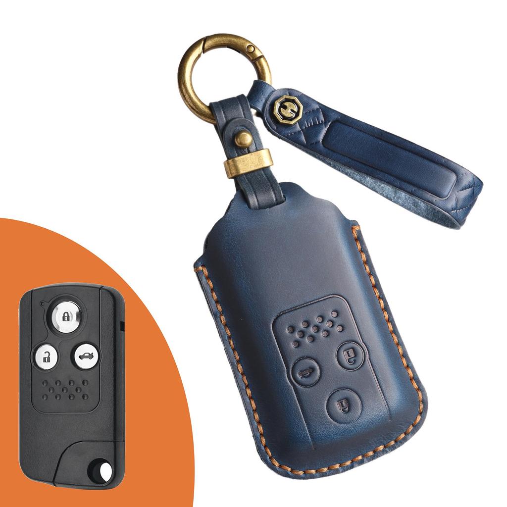 Vintage Leather Key Cover for 2011-2013 Honda Accord