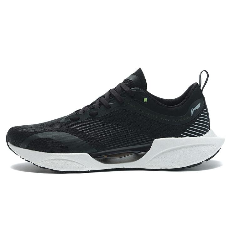 Li Ning Super Light 18 Тканевая Амортизация Легкие Низкие Беговые Кроссовки Мужские Черные ARMR007-2