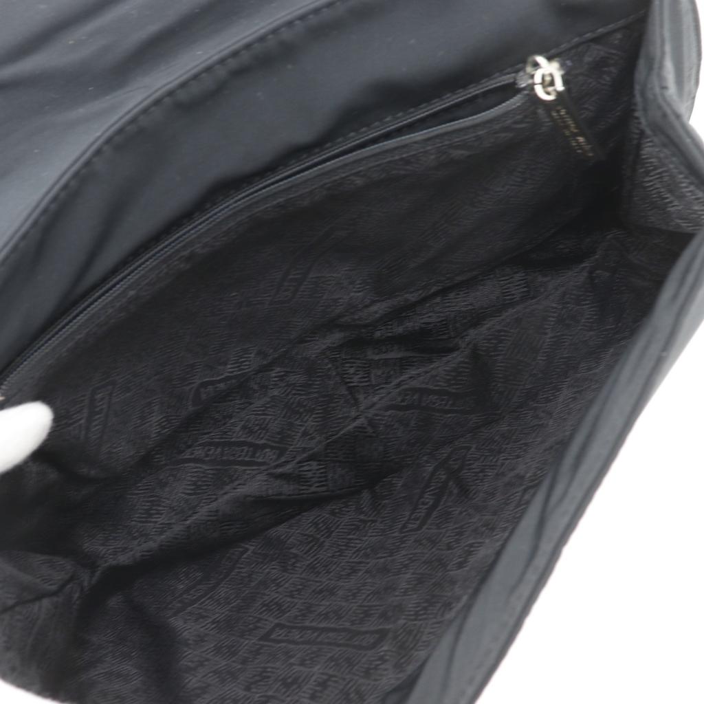 BOTTEGAVENETA ChainShoulder Shoulder Bag black Nylon Women Used