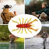 Saltwater Fishing Gear 8Pcs 6cm/2.8g Bionic Insect Soft Bait, Slow Sinking Floating Artificial Lure, Realistic Lures Swim Bait for Freshwater