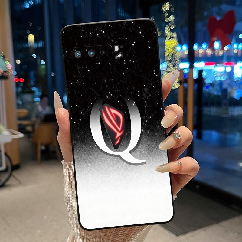 Счастливая Буква Чехол для Телефона Пары Для Asus ROG Phone 3 5G ZS661KS Ударопрочный Мягкий Черный Чехол Для Asus ROG Phone 5/5s 5G Корпус