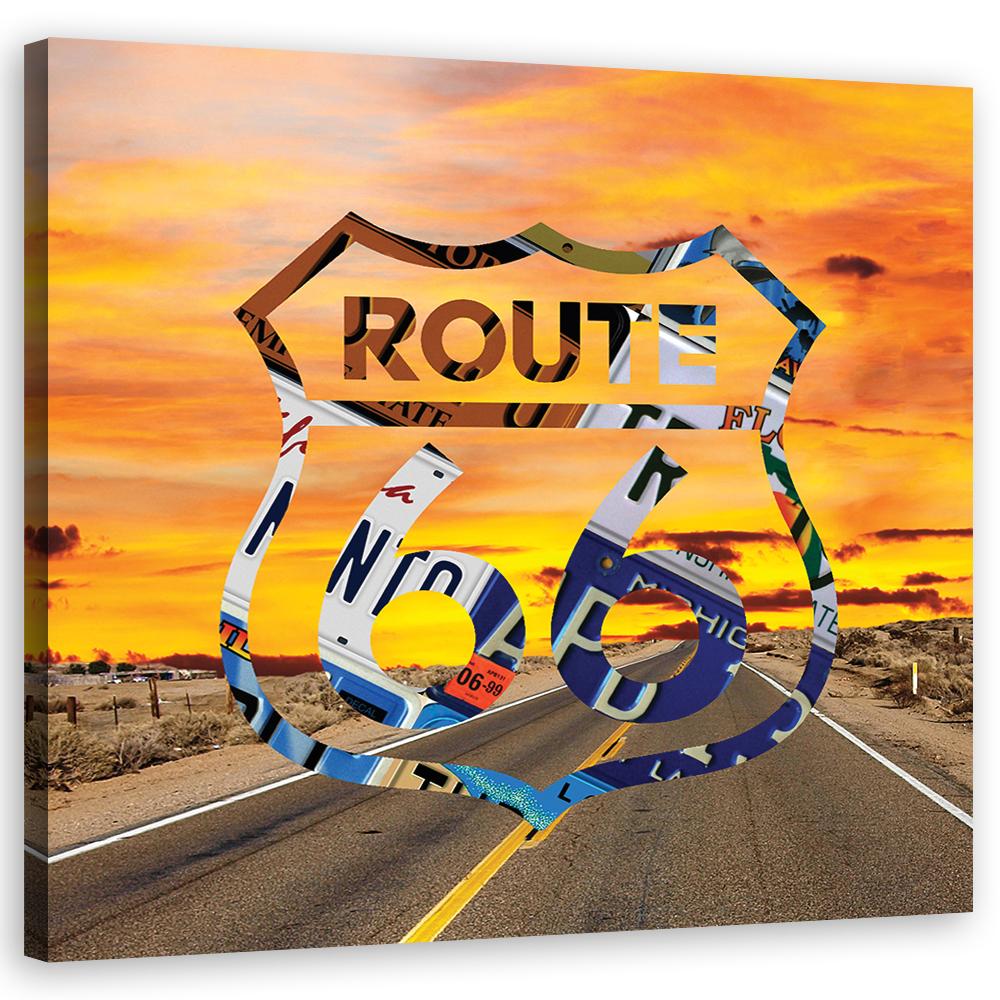 Canvas Print Route 66 Route