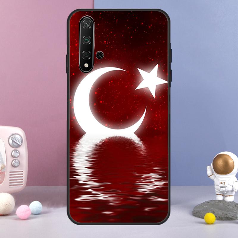 Чехол с турецким флагом для Huawei Nova 9 10 SE 3i 7i 8i 11i 12i Y60 Y61 Y70 Y72 Y73 Y90 Y91 P20 P30 P40 Lite