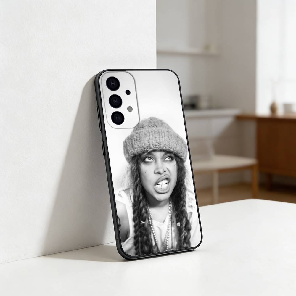 Erykah Badu Phone Case For Samsung S25,24,23,22,30,21,10,9,Ultra,Plus,Lite Soft Black Case