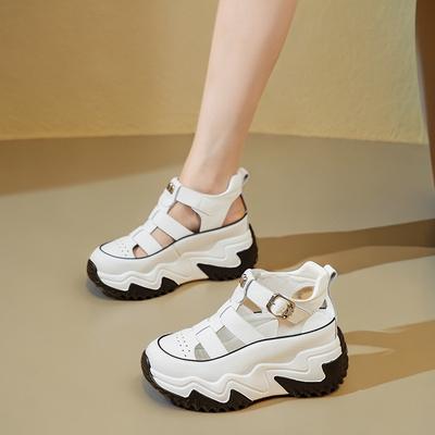 Инс Хан платформа папины кроссовки лето новый уличный снимок студент римские сандалии увеличивающие рост повседневные