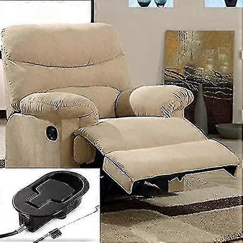 Recliner Replacement Parts - Universal Black Metal Pull Recliner Handle With Cable - Fits Ashley And Major Recliner Brands Couch Style Pull Chair Rele