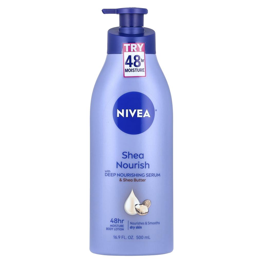 Nivea Shea Nourish Body Lotion, 16.9 Fl Oz (500 Ml)