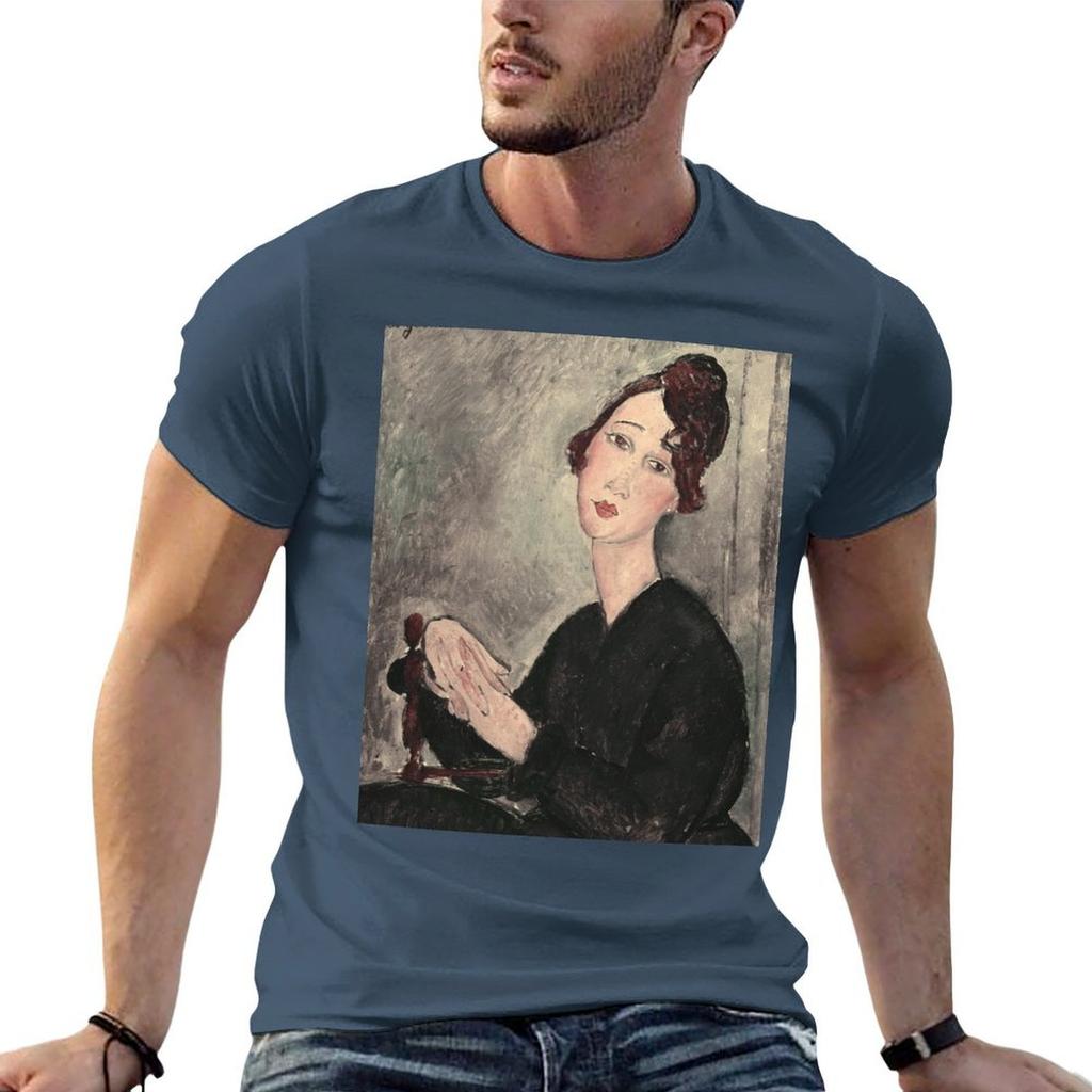 Portrait of Dedie Hayde by Amedeo Modigliani TShirt Lightweight Sport Basic TShirt
