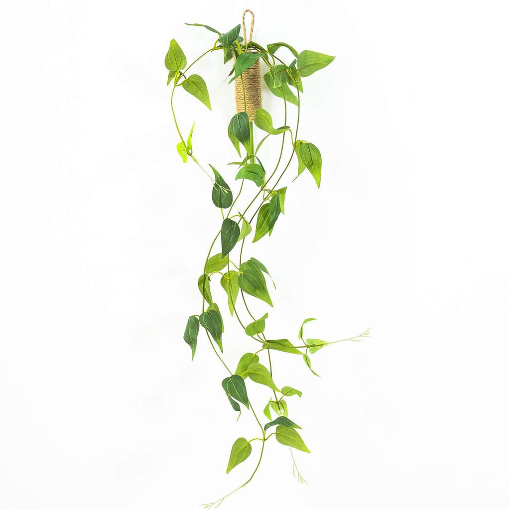 WillingYou Искусственные зеленые подвесные растения с настенным подвесным искусственным искусственным в горшках Общая длина 70 см Ваза, Растения, Растения,