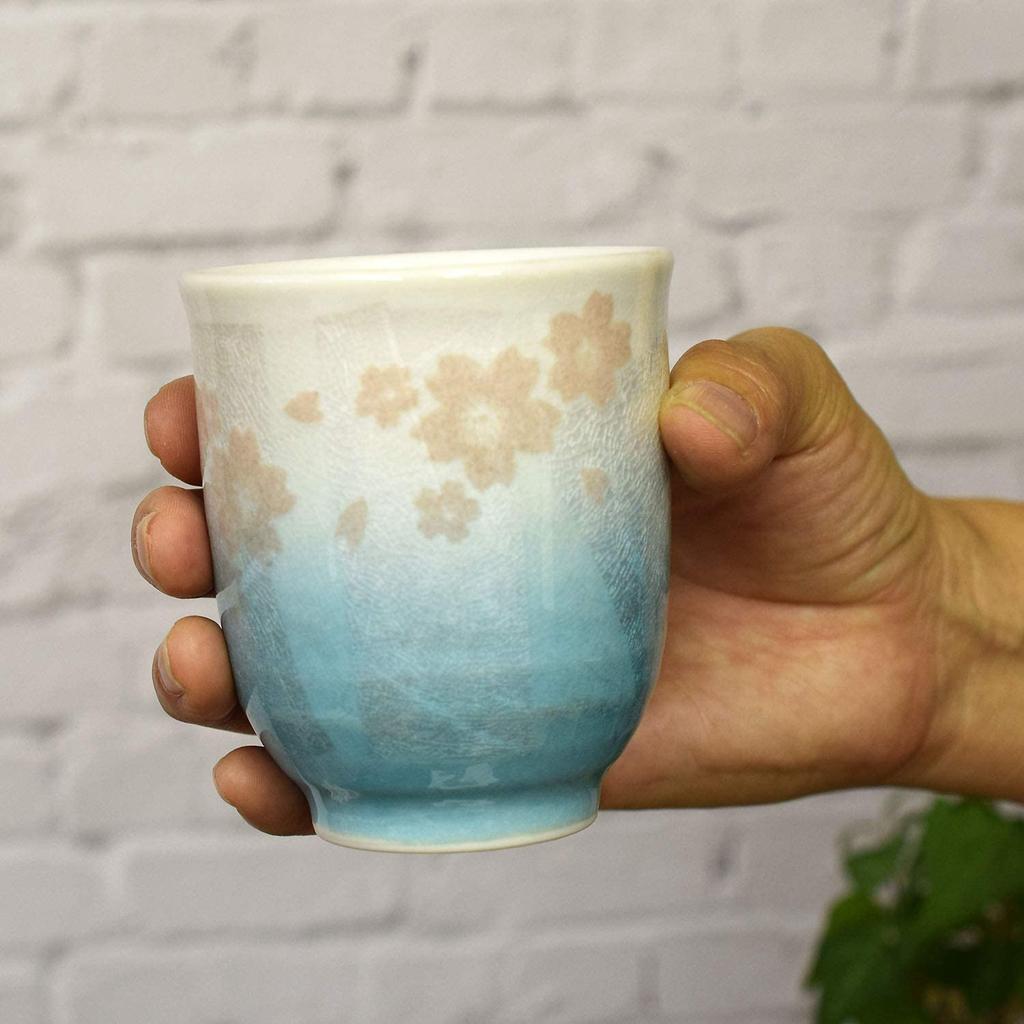 Пара чашек Стильная посуда Kutani Пара чашек Чайная чашка Ginsai Sakura Чайная чашка Керамическая брендовая японская посуда Сделано в Японии