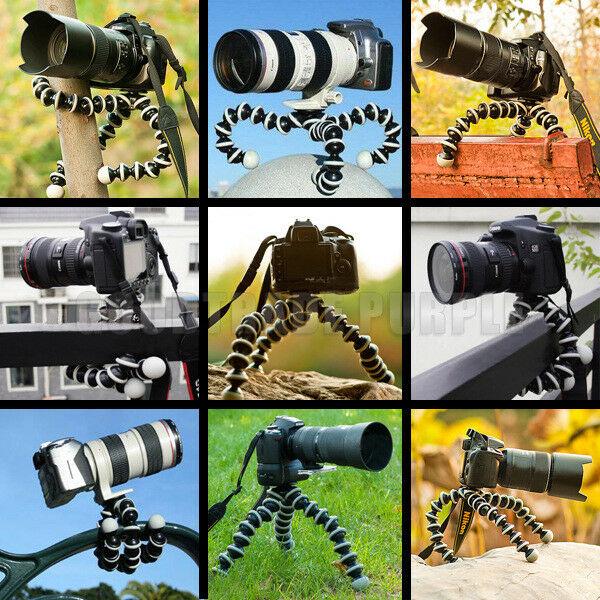 Portable Flexible Tripod Octopus Stand Gorilla Pod Mount For Gopro Hero 7 6 5 4 3 Action DSLR Phone Stand Nikon Canon Sony 7