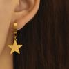 Stainless Ssteel Earrings 2023 New Design Exquisite Star Pendant Fashion Trendy Dangle Earrings For Men Zircon Best Friend Gift