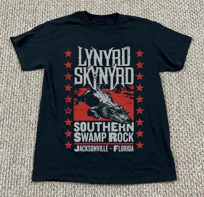 Lynyrd Skynyrd Южный Болотный Рок Унисекс Черная Футболка Топы футболки Мужская Женская, Размер S-4XL