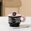 Открывающаяся маленькая подарочная кружка-диск с крышкой и ягодами ежевики, ложка, высококачественная большая емкость для воды, простая бытовая кружка