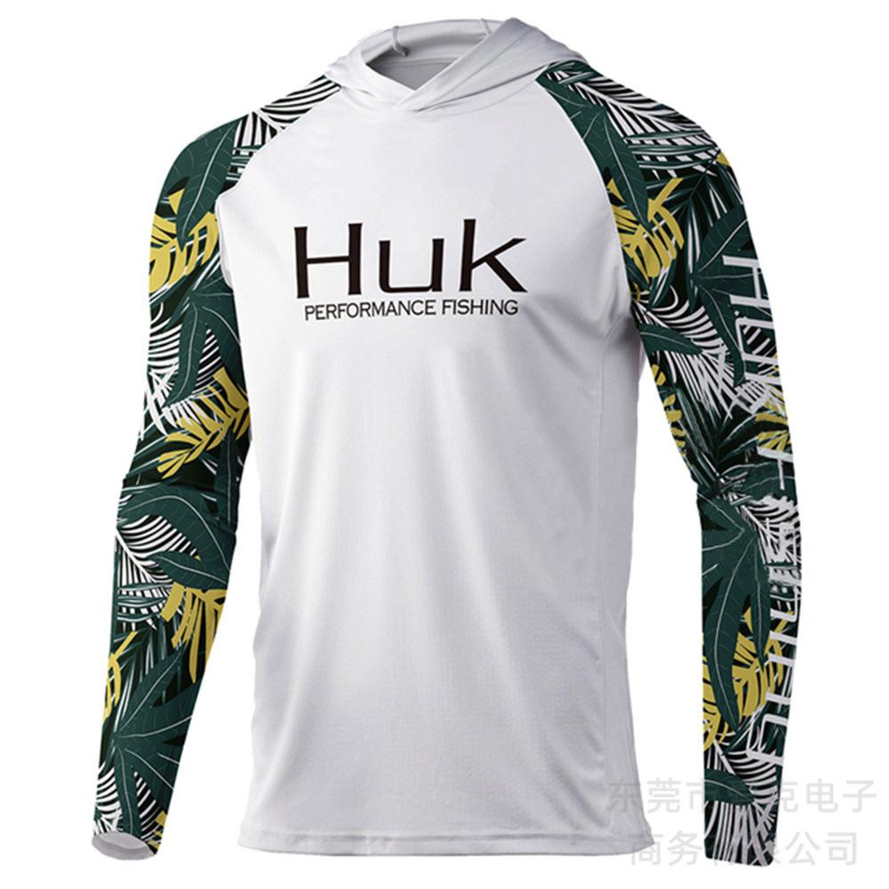Fishing Jacket, Hooded Fishing Shirt, Quick-Dry Long-Sleeve Summer Men's Sportswear, Outdoor Lure Breathable Sun Protection Top