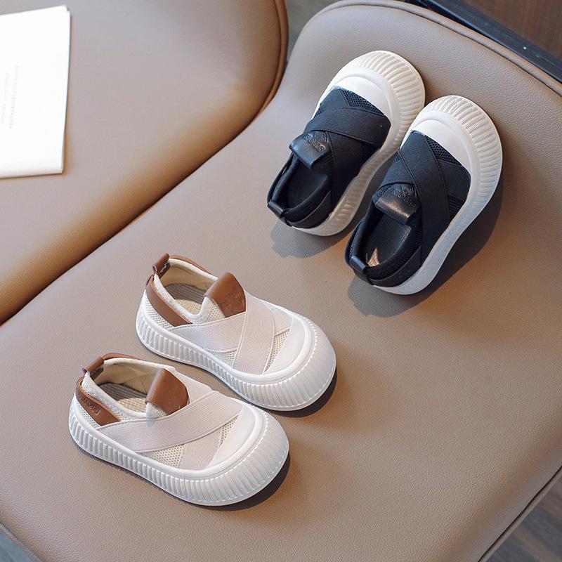 Girls' Canvas Shoes 2025 Spring and Autumn New Non-slip Children's Soft-soled Kindergarten Shoes Casual Baby Girl Board Shoes
