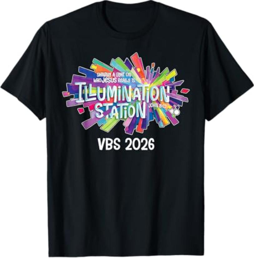 Illumination Station VBS 2026 Bible Jesus Christian Lights T-Shirt,men&women Unisex T-shirt