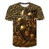 Summer Men's T-shirt 3D Print Loose Round Neck Short Sleeve Tops Men