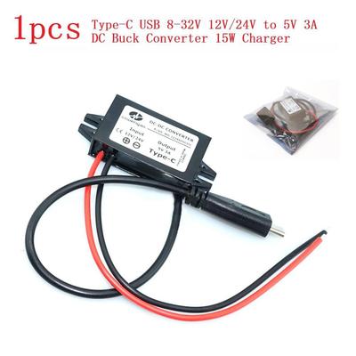 USB-зарядное устройство Type-C Smart 12 В 24 В Drop 5 В 3A15 Вт Модуль питания Преобразователь