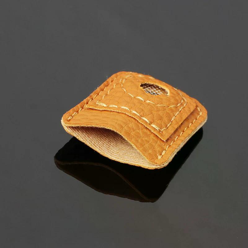 Needlework Finger Cover Tip Leather Coin Thimble Quilting Sleeve Finger Protect Handmade Patchwork Sewing Tools For Household
