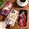 Sword Art Online Асуна Юки Чехол для телефона для iPhone17,16,15,14,13,12,11 Plus,Pro Мягкий силиконовый черный чехол