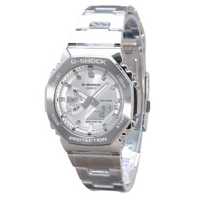 G-Shock G-Steel Аналоговые Цифровые Серебряный Циферблат Кварцевые GM-2110D-7A 200M Мужские Часы