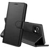 Wallet Case - Phonillico - Xiaomi MI 11 5G - Black - Leather Effect - Video Stand