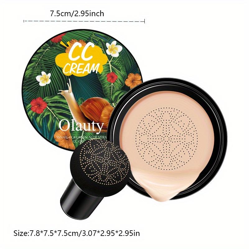 Snail Mushroom Head Cushion CC Cream Natural Skin Tone Dark Skin Tone Powerful Concealer Isolation Cream Liquid Foundation Creates Perfect Makeup