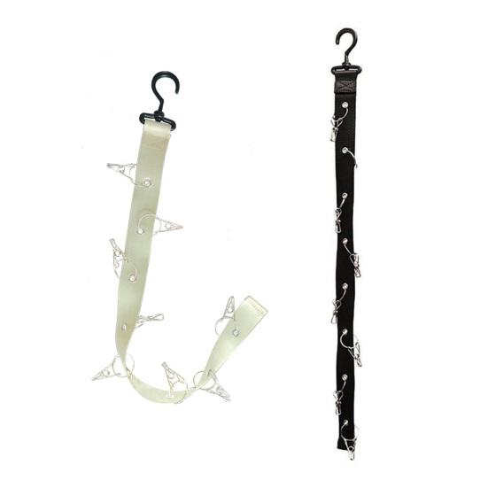 Держатель для кепок для шкафа, вешалка для бейсболок с 8 зажимами