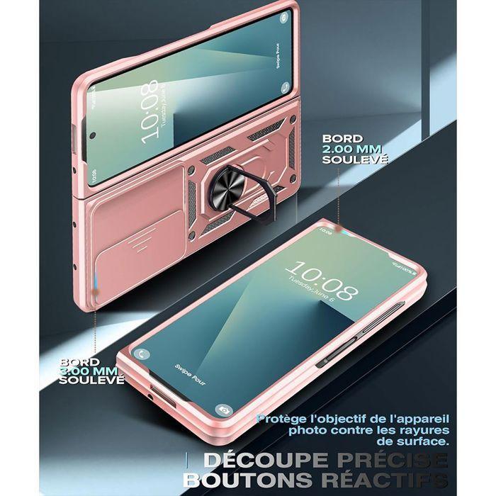 Coque de protection - BOOLING - pour Samsung Galaxy Z Fold 7 - Antichoc - Avec Anneau - Protection Caméra