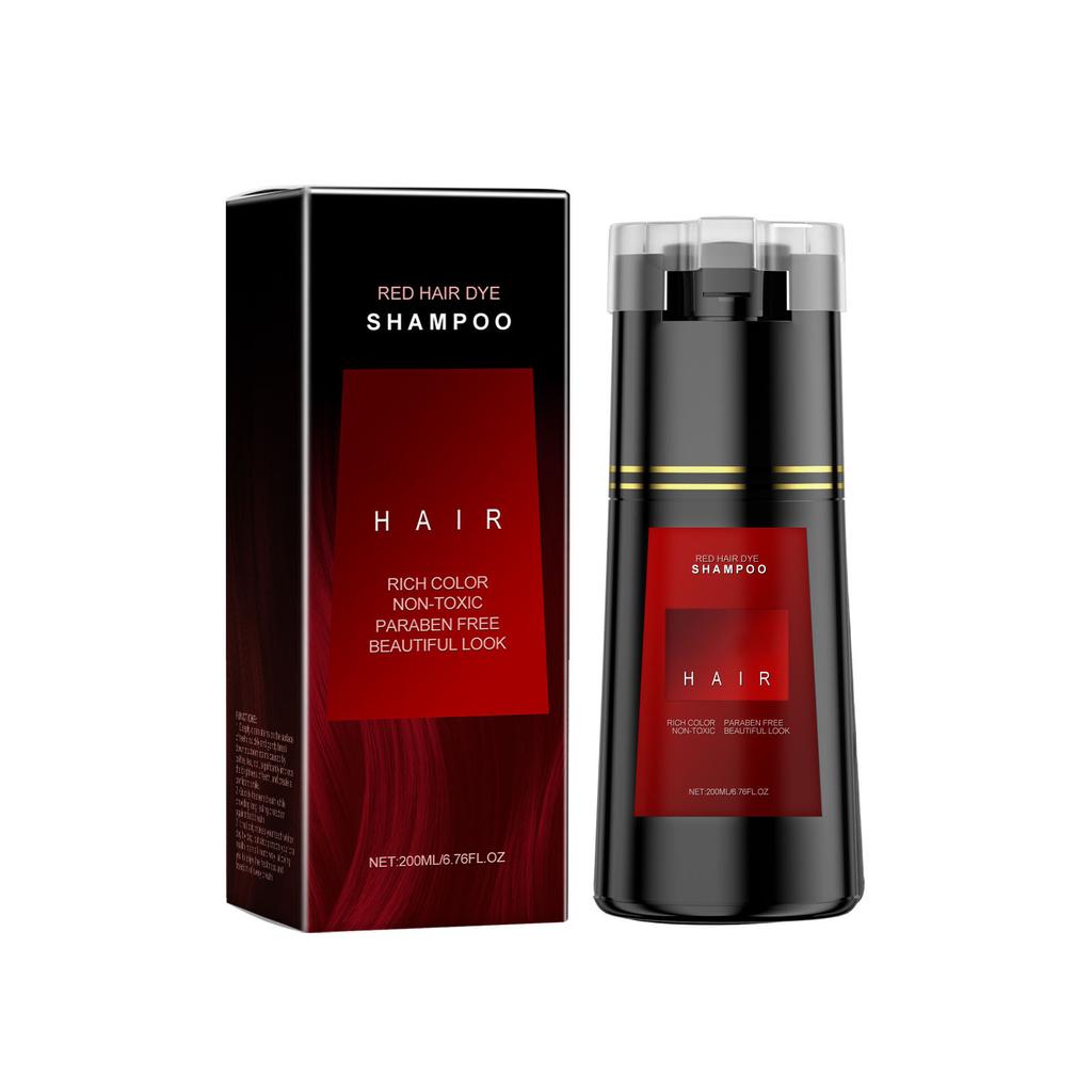 Dyestuff Shampoo Шампунь Нежно и быстро окрашивает, не раздражает окрашивание (черный/коричневый/фиолетовый/красный)