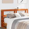 VidaXL Headboard with Shelves Brown Wax 120 Cm Solid Pine Wood, Wooden Headboard, Headboard with Storage, 850892