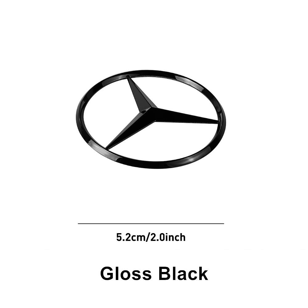 SUG2 Car Interior Steering Wheel Hollow Badge Logo Decor Accessories For Mercedes Benz C180 C200 C260 C300 W108 W124 W126