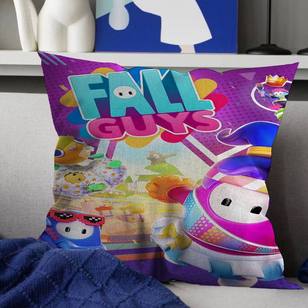 Fall Guys Pillow Gift Home Office Decoration Bedroom Sofa Car Cushion Cover case x