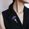Брошь-ваза Yousheng Держатель для цветов Брошь-булавка Вставка для цветов Брошь из сплава Булавка для лацкана Многоразовый корсаж для свитеров Пальто Свадеб Банкеты