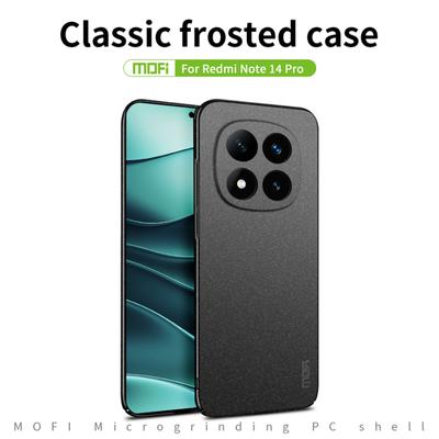 Для Xiaomi Redmi Note 14 Pro 5G/Poco X7 5G Чехол серии MOFI Shield Матовый Чехол для телефона из ПК Тонкий