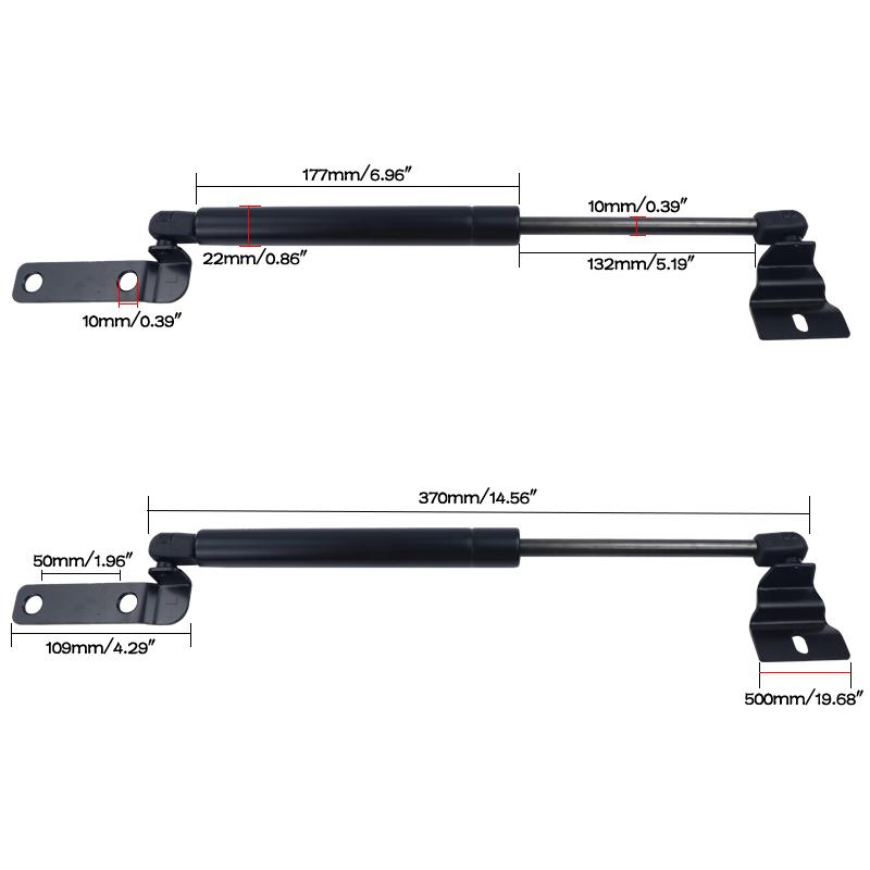 Передний капот двигателя и задний багажник грузовика газовые пружины амортизаторы подъемник опоры стойки стержни для Toyota Hilux Vigo SR5 2005-2014