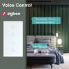 BSEED 2/3/4/6-клавишный Zigbee Умный EU Одиночный Фаза 157 мм Сенсорный Выключатель Света Стеклянная Панель Умный Переключатель Совместим с Alexa Smart Life