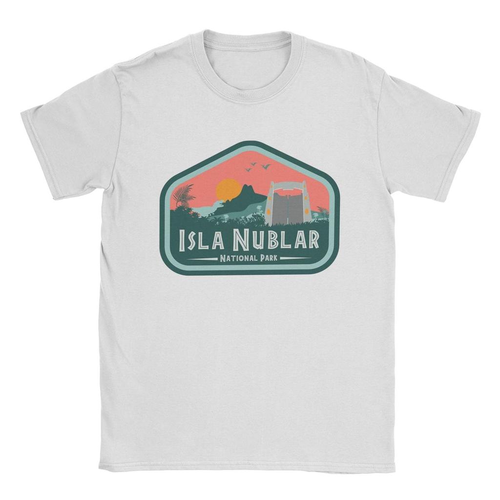 Остров Нублар Парк Юрского периода Футболки Мужские Креативная Хлопковая Футболка Круглый Вырез Короткий Рукав Футболка Подарок на День Рождения Топы