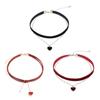 Classic Velvet Choker Necklace Heart Pendant Necklaces For Women Fashion Sweet Personality Pendant Jewelry Valentine'S Gift