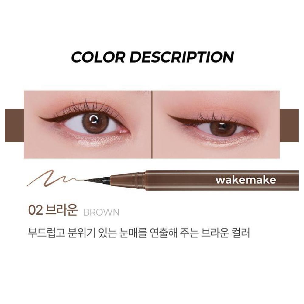[Специальный набор 1+1] WAKEMAKE Подводка-маркер Strong Fix Eyeliner 3 цвета Водостойкая Стойкая Жидкая подводка для глаз