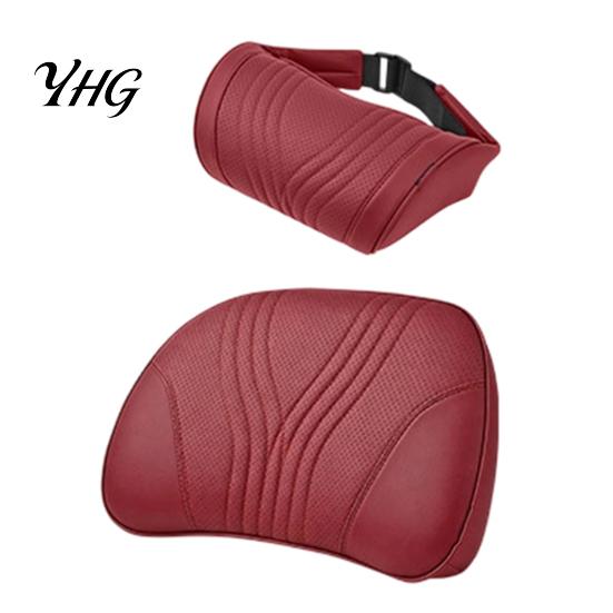 Memory Foam Cushion Car Headrest Pillow for Neck Support, with Pain Relief Adjustable Strap, Universal Ergonomic Lumbar Support Auto Truck SUV
