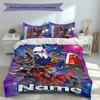 3pcs Custom Name Mobile Suit Gundam Set,Includes 1 Duvet Cover and 2 Pillowcases,All-season Bedroom Decor