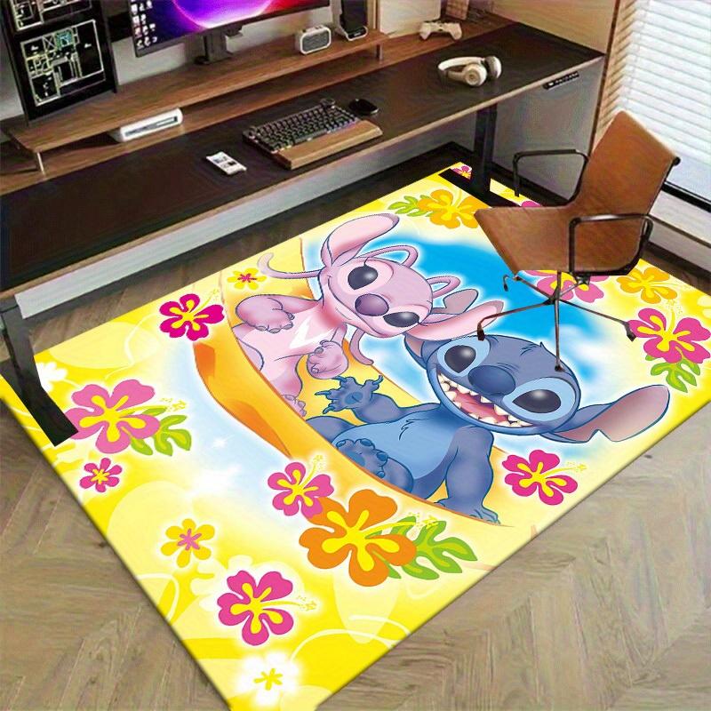 1pc,Hawaiian Stitch & Angel Lilo Tropical Flowers Home Office Chair Rug Outdoor Gift Carpet MatH219